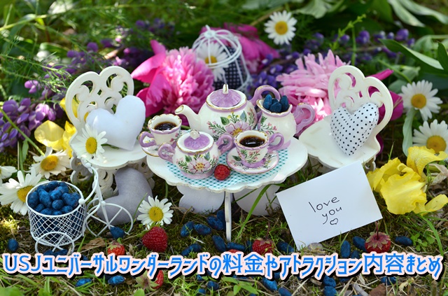 USJ 新ユニバーサルワンダーランド 料金 アトラクション内容 まとめ