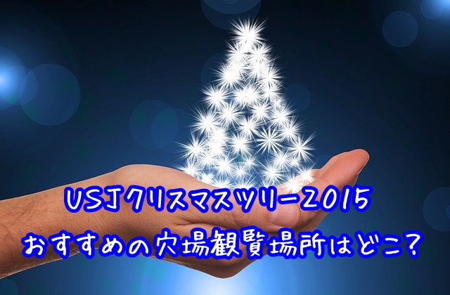 Usjクリスマスツリー15おすすめの穴場観覧場所について Usjへgo