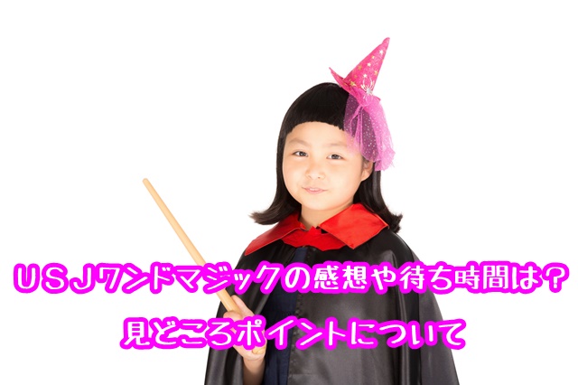 USJ ワンドマジック 感想 待ち時間