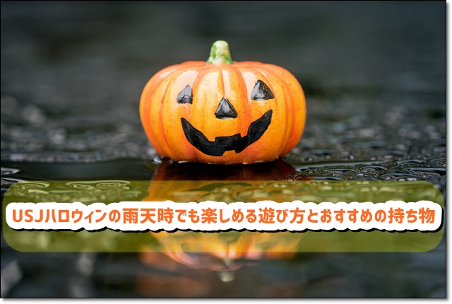 USJ ハロウィン 雨天時でも楽しめる遊び方 おすすめの持ち物