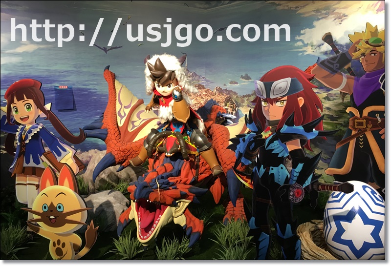 USJ　モンスターハンター ストーリーズ　等身大
