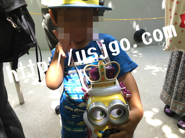 usjミニオンポップコーンバケツ「キングボブ」ゲット