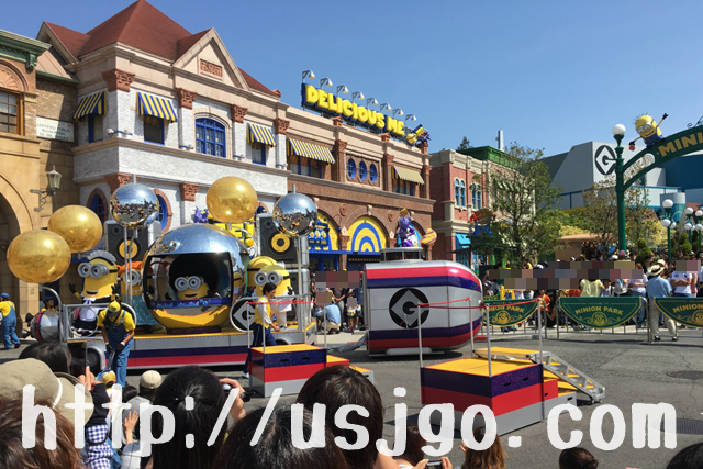 usj　ミニオンハチャメチャタイム　フロート