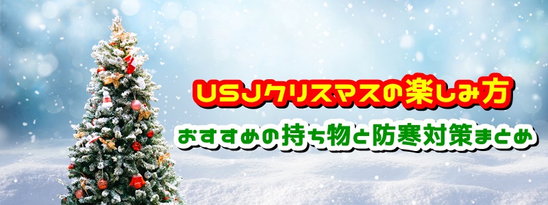 USJ クリスマス 楽しみ方 おすすめ持ち物 防寒対策 まとめ