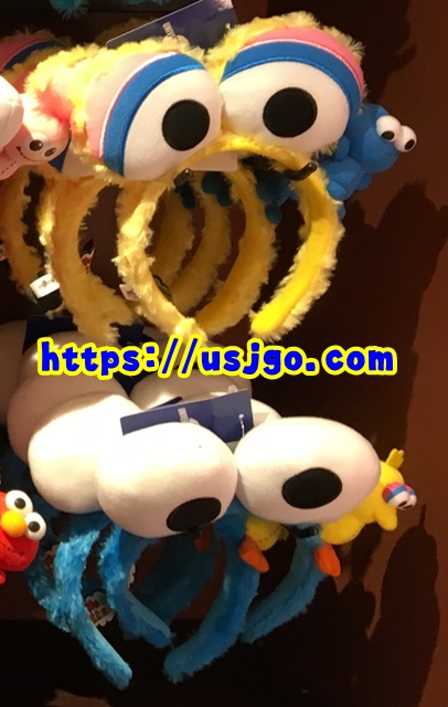 USJ　クッキーモンスター　ビッグバード　カチューシャ
