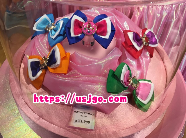 USJ セーラームーン リボンヘアクリップ