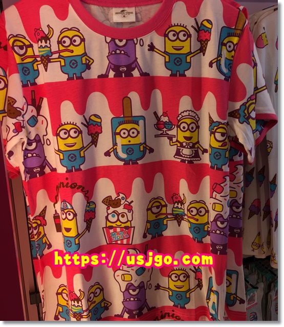 USJ　ミニオン　アイスクリームＴシャツ