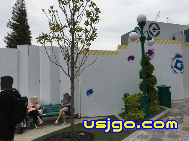 USJ　ミニオンハチャメチャアイス　完成予定場所