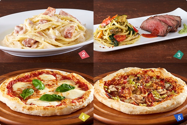 ルパン三世リストランテ・アモーレ メイン料理5種
