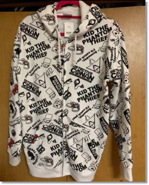 USJ コナン 総柄 パーカー