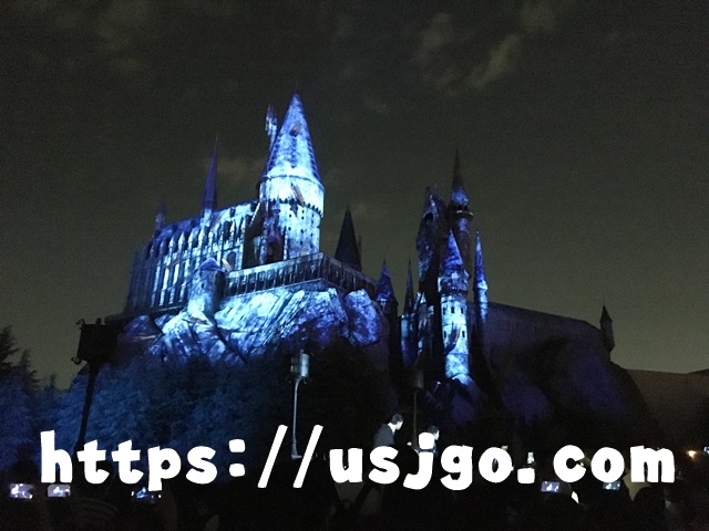 usj ホグワーツ城 プロジェクションマッピング