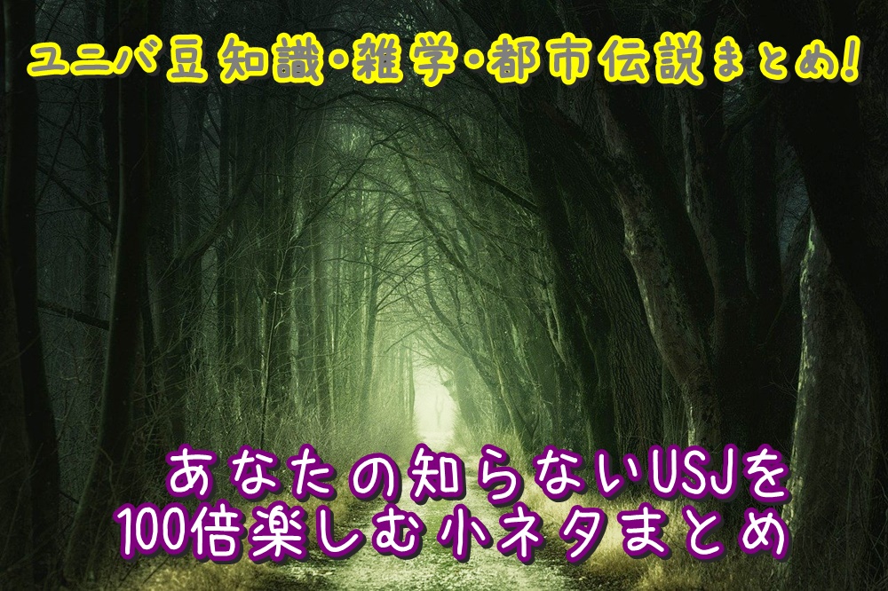 ユニバ豆知識 雑学 都市伝説まとめ あなたの知らないusjを100倍楽しむ小ネタまとめ Usjへgo