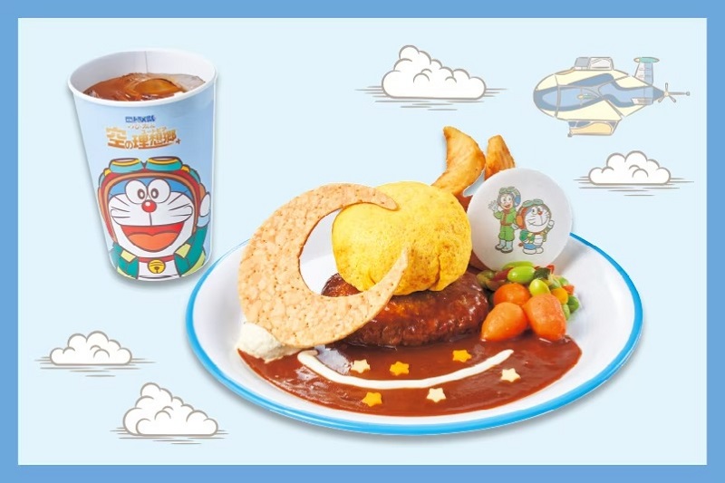ドラえもん＆のび太 憧れのユートピアプレートセット ～ハンバーグ＆オムライス～