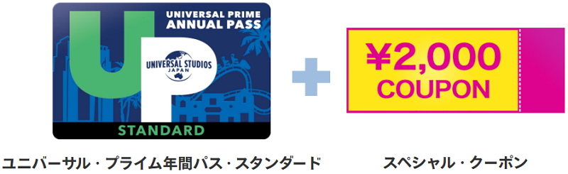学生特典付きユニバーサル・プライム年間パス・スタンダード