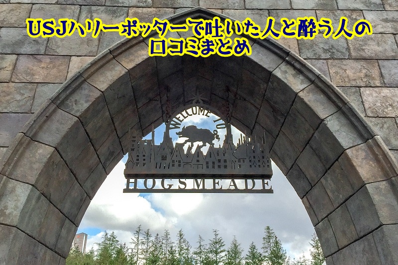 USJハリーポッターで吐いた人と酔う人の口コミまとめ