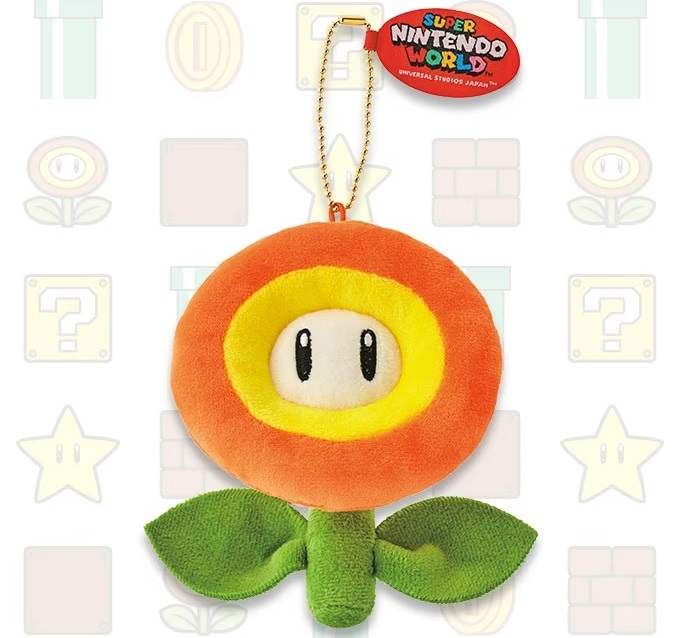 ファイアーフラワーぬいぐるみキーチェーン