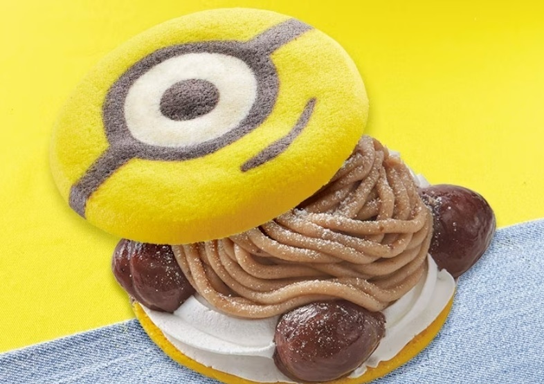 ミニオンクッキーサンド　モンブラン