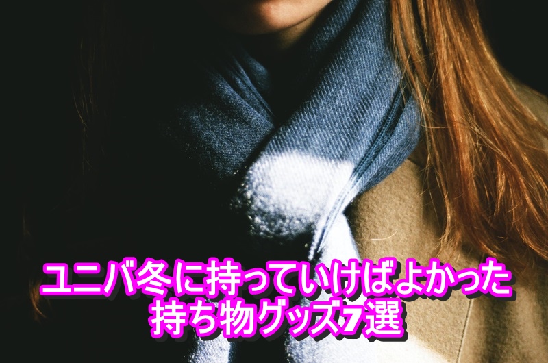 ユニバ冬に持っていけばよかった持ち物グッズ7選