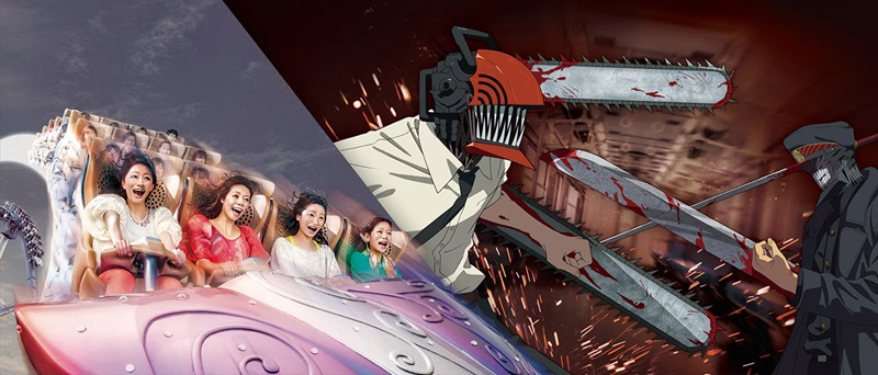 チェンソーマン × ハリウッド・ドリーム・ザ・ライド ～KICK BACK：日本刀VSチェンソー ver.～